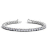 14k White Gold Round Diamond Tennis Bracelet (10 cttw)